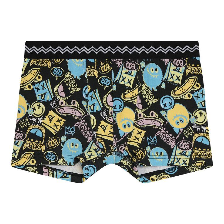H&H Boys' Trunk 3 Pack, Black/Navy, hi-res