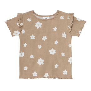Young Original Toddler Short Sleeve Printed Rib Tee