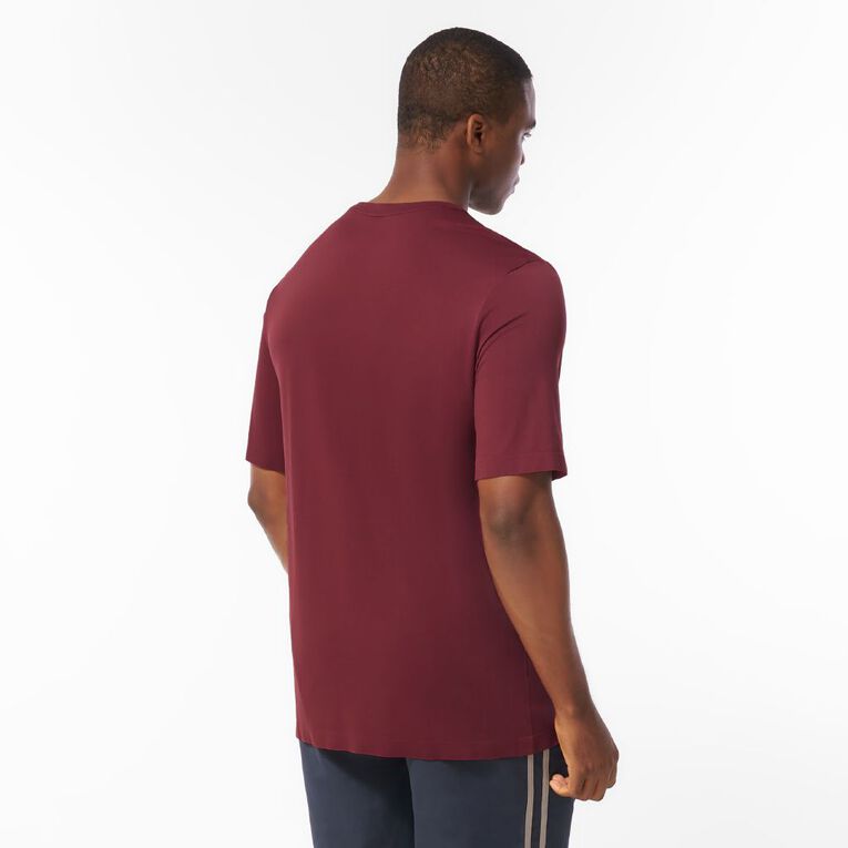 Active Intent Men's Seamless Tee, Red Dark, hi-res
