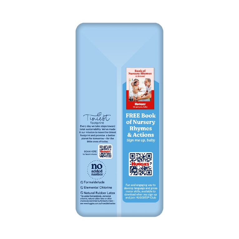Huggies Boys' Convenience Nappy Toddler Size 4 10-15kg 18 Pack, , hi-res