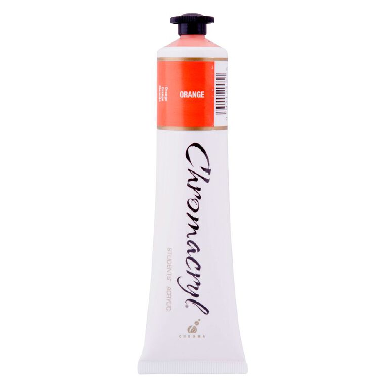 Chromacryl Paint Vermillon Orange 75ml, , hi-res