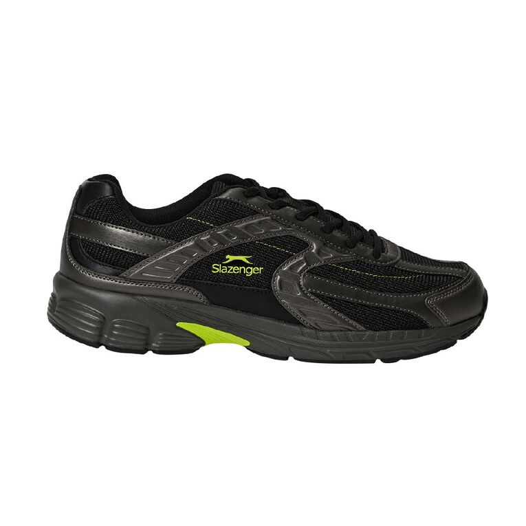 Slazenger Men's Orleans Trainers, Black/Grey, hi-res
