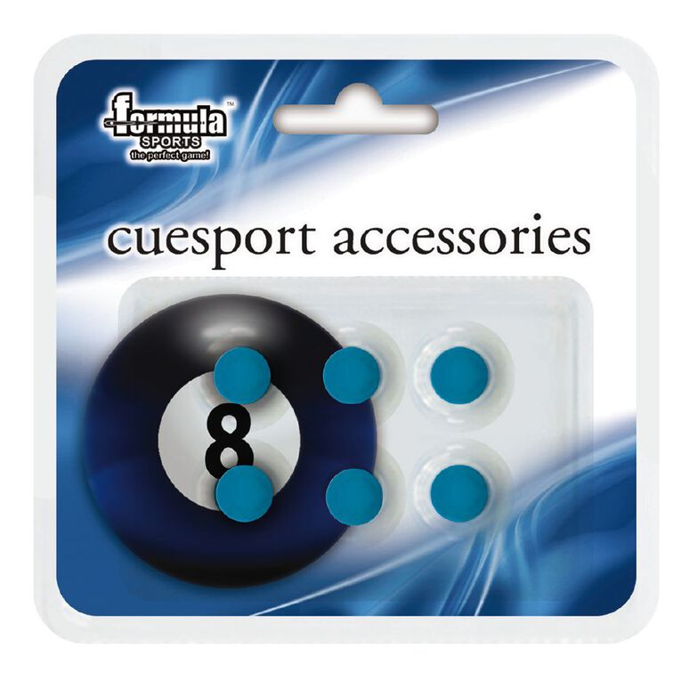 Formula Sports Blue Stick On Cue Tips 10mm  6 Pack, , hi-res