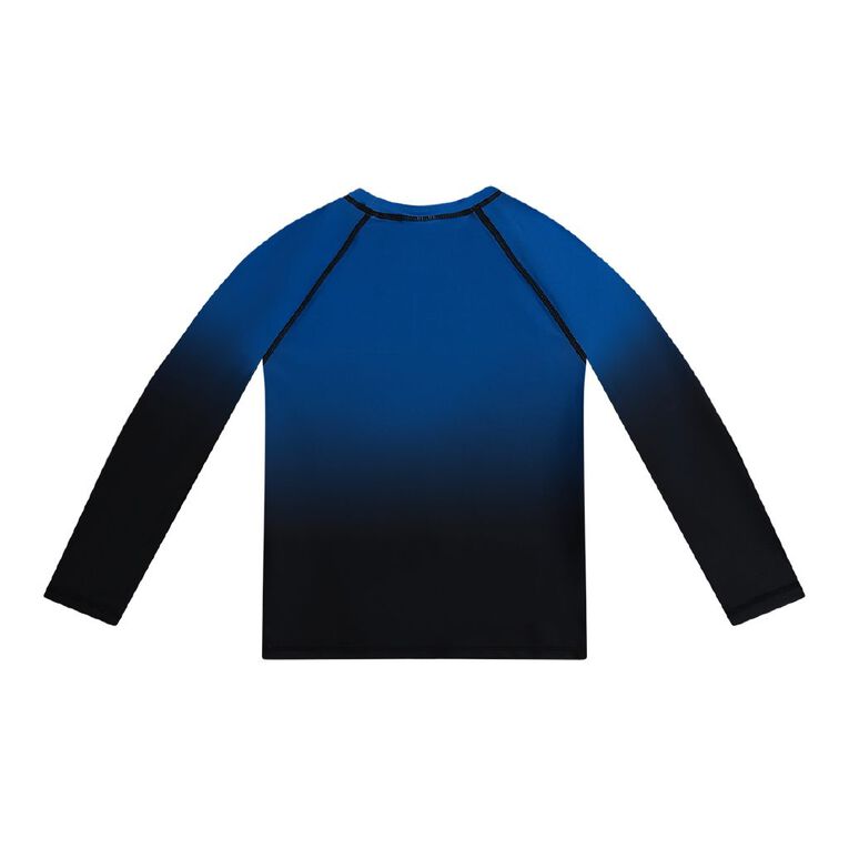 Young Original Long Sleeve Rash Vest, Blue Mid, hi-res