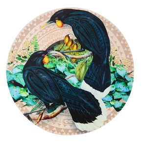 Living & Co Karanga Ink Wall Art Plaque 70cm