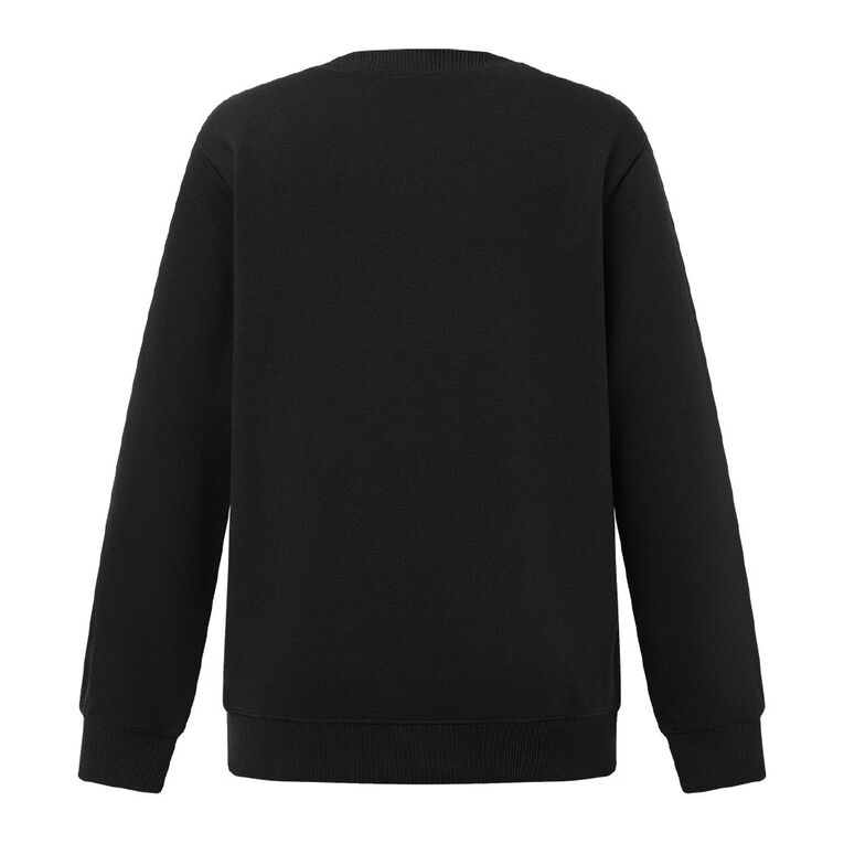 H&H Women's Classic Crew Sweatshirt, Black, hi-res