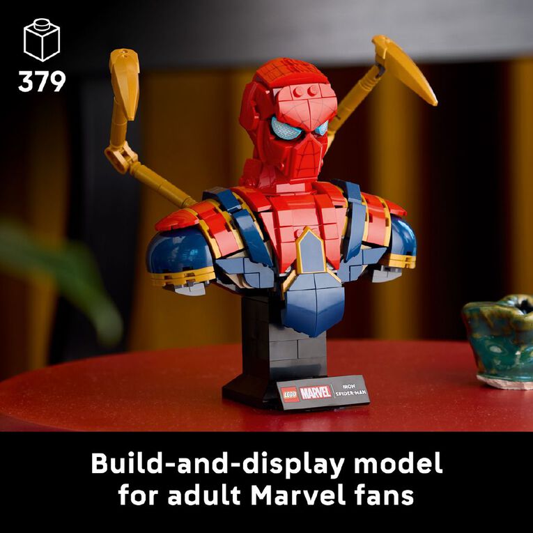 LEGO Marvel Super Heroes Iron Spider-Man Bust 76326, , hi-res