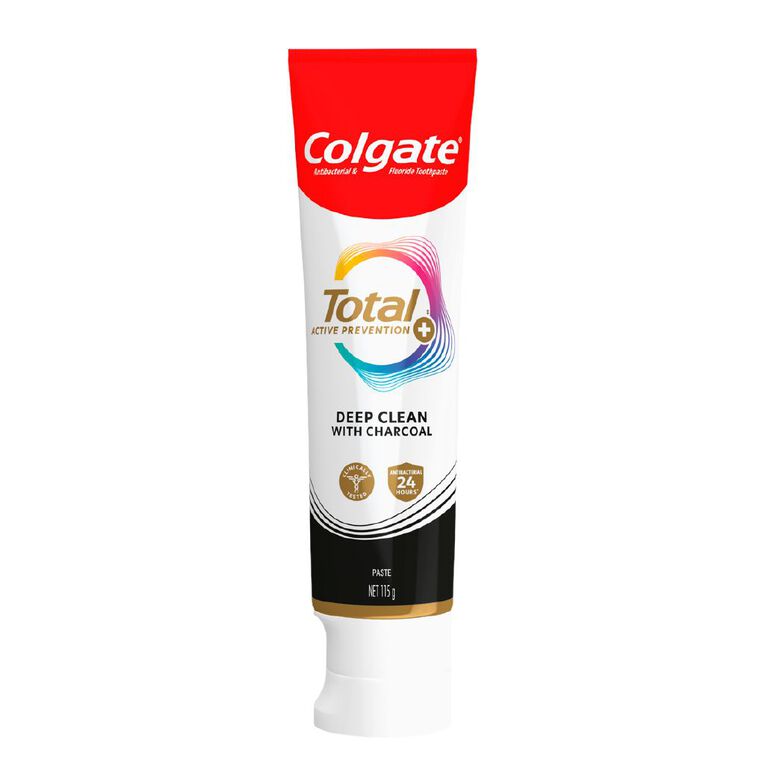 Colgate Total Charcoal Deep Clean Toothpaste 115g, , hi-res