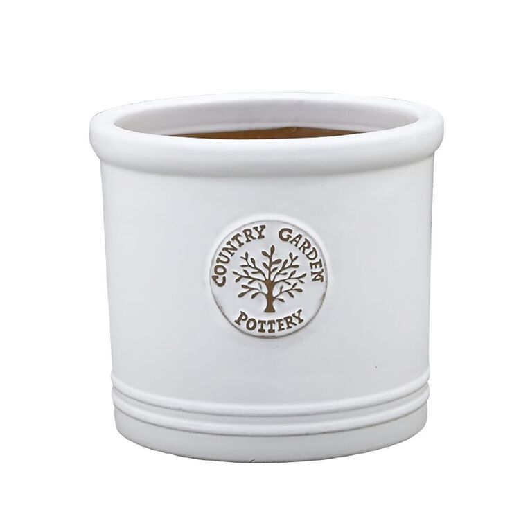 Kiwi Garden Cylinder Planter 31cm White, , hi-res