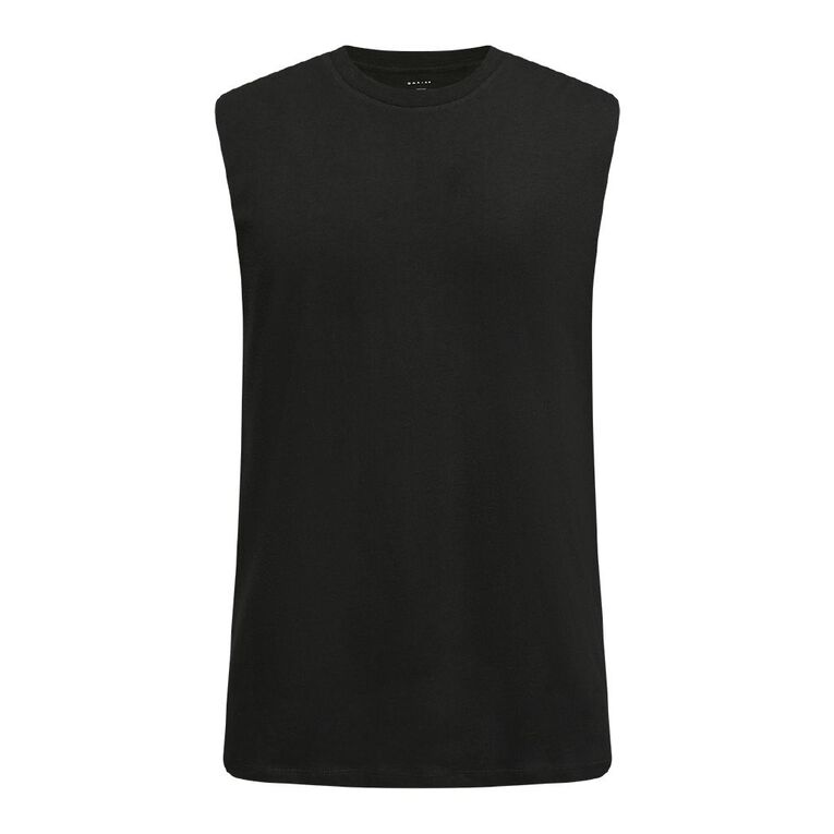 Garage Men's Muscle Tank, Black, hi-res