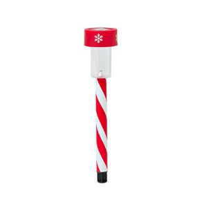 Wonderland Solar LED Candy Striped Stake Light