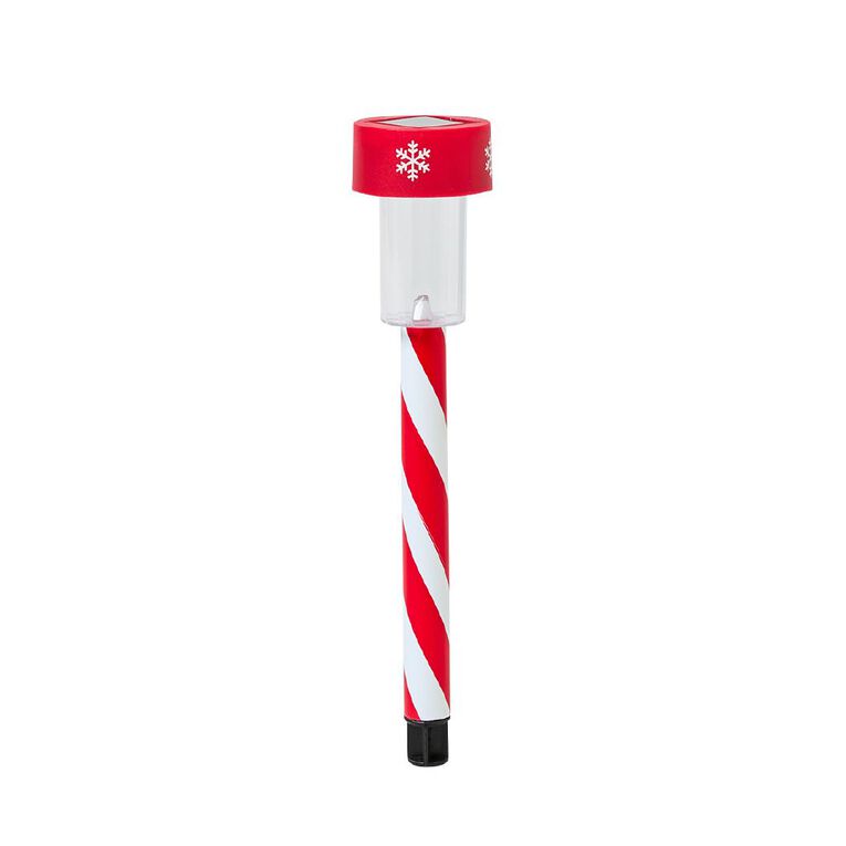 Wonderland Solar LED Candy Striped Stake Light, , hi-res