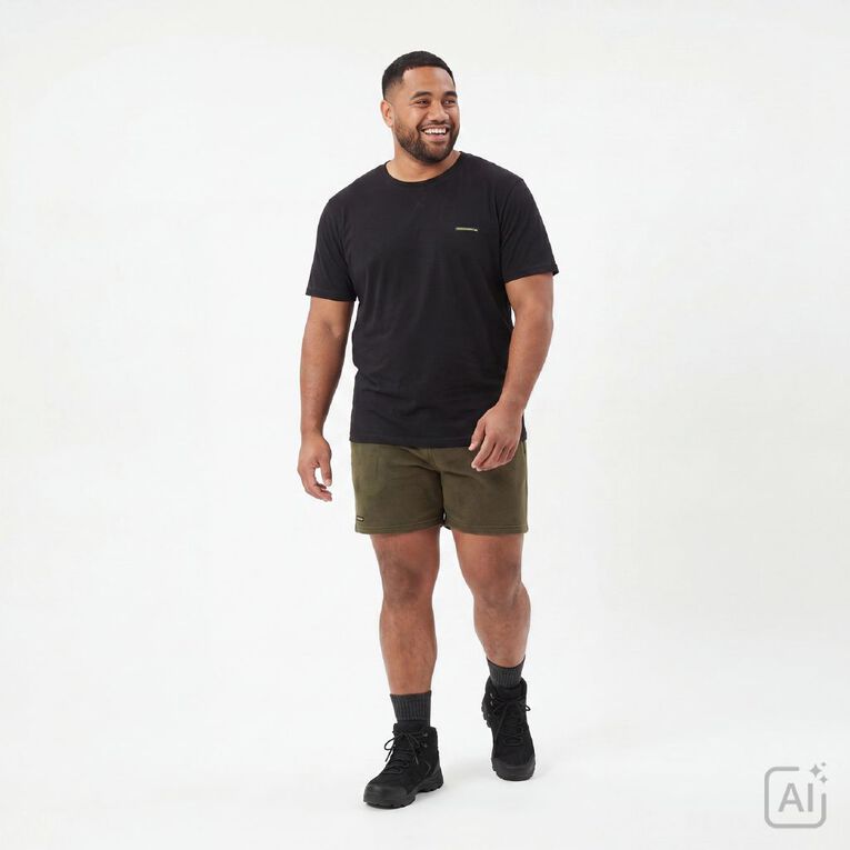 Back Country Adults' Microfleece Shorts, Green Dark, hi-res