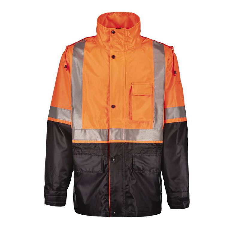Rivet High Visibility Day & Night Compliant Jacket, Orange, hi-res
