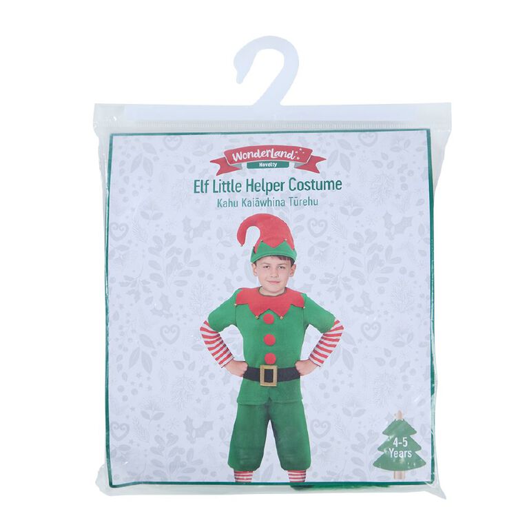 Wonderland Novelty Elf Little Helper 4-5 Years, , hi-res
