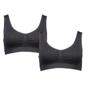 H&H Women's Wirefree Seamless Bra 2 Pack