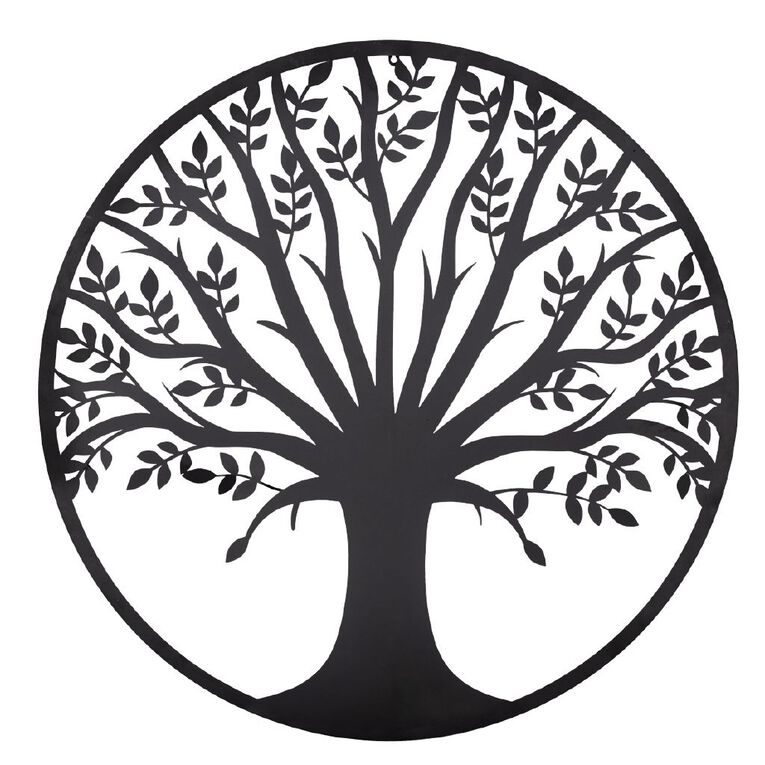 Urban Green Wall Art Tree of Life 60cm Black, , hi-res