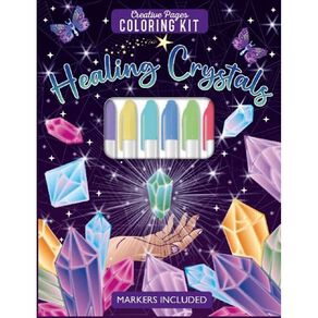 Creative Pages: Healing Crystals Coloring Kit