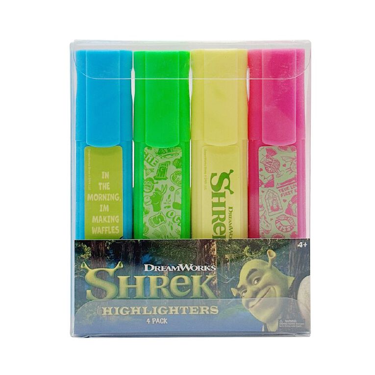 Shrek Highlighters 4 Pack, , hi-res