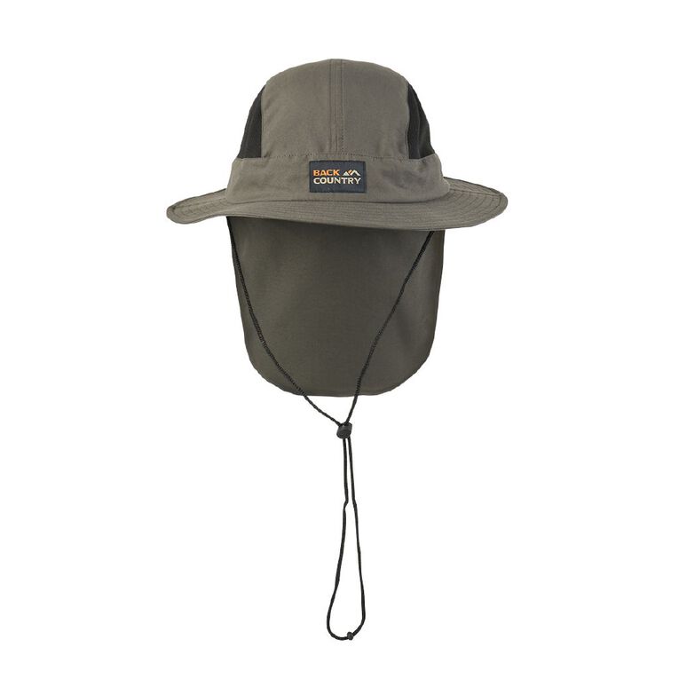 Back Country Adults' Panel Legionnaire Hat, Khaki, hi-res
