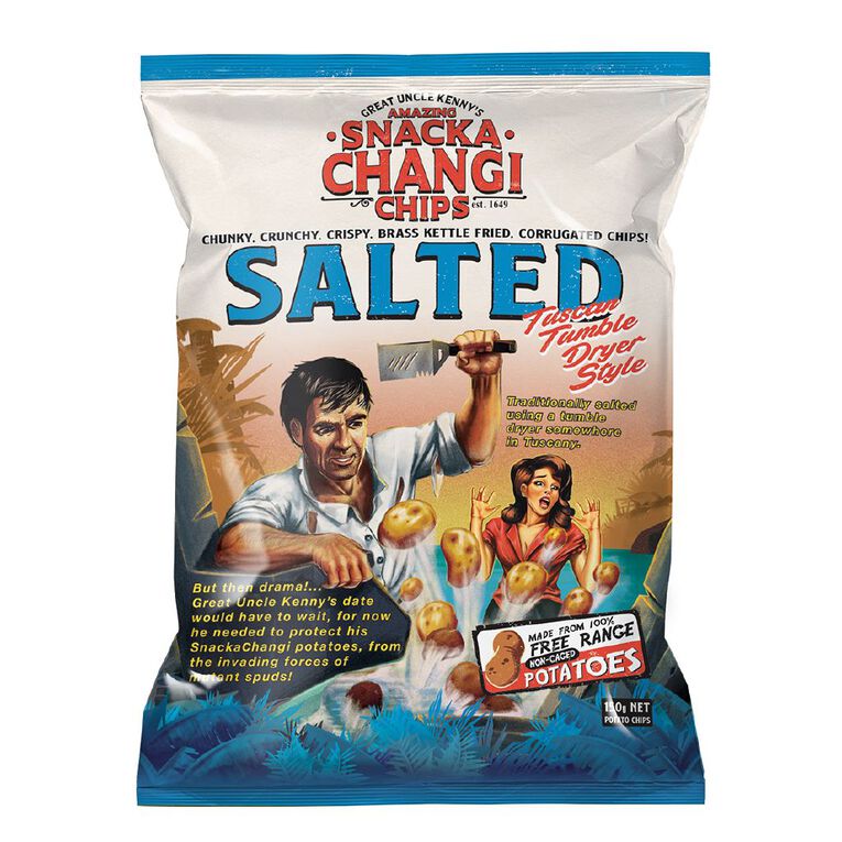 SnackaChangi Kettle Chips Salted 150g, , hi-res