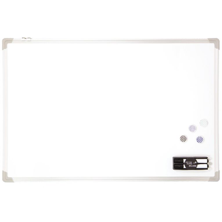 WS Aluminium Magnetic Whiteboard 600 x 900mm, , hi-res