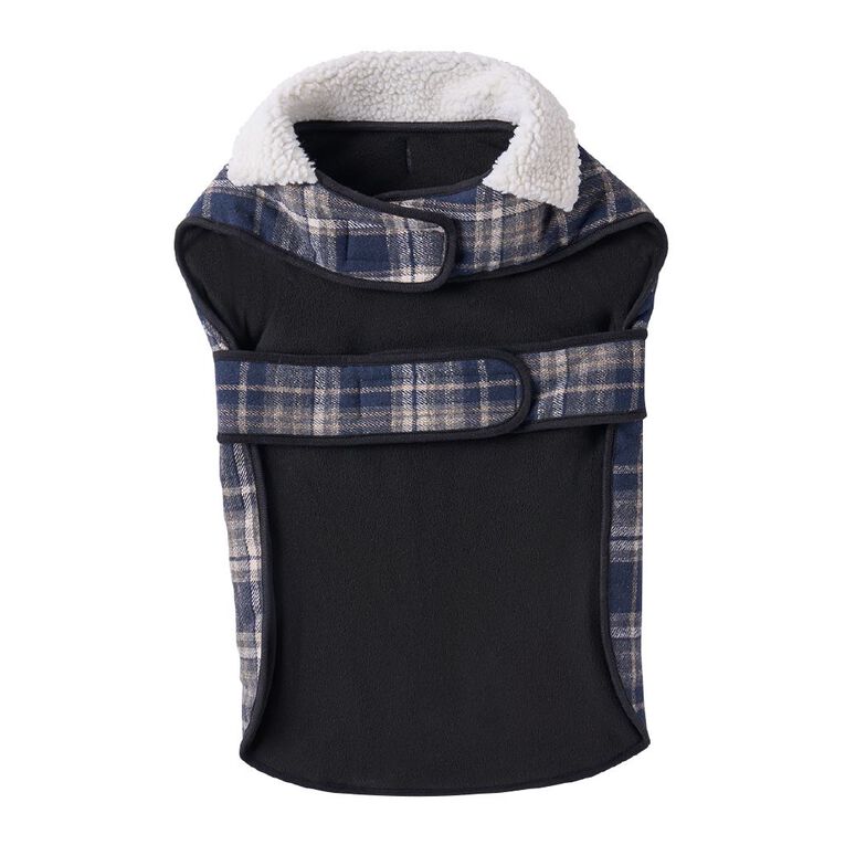 Petzone Check Jacket Blue XL, , hi-res