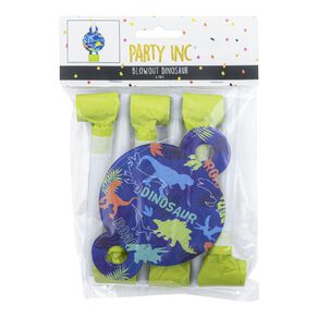 Party Inc Dinosaur Blow Out 6 Pack