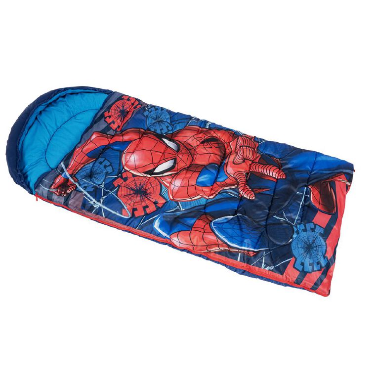 Spider-Man Hooded Sleeping Bag 210D, , hi-res