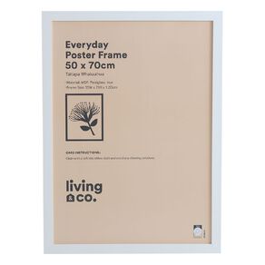 Living & Co Everday Poster Frame White 50cm x 70cm