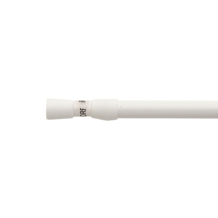 Living & Co Tension Rod 10mm-13mm Diameter White 100-150cm, White, hi-res
