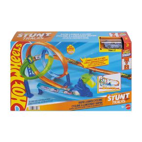 Hot Wheels Stunt Tracks Rapid Blast & Crash Trackset