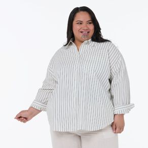 H&H Plus Women's Plus Everyday Cotton Shirt