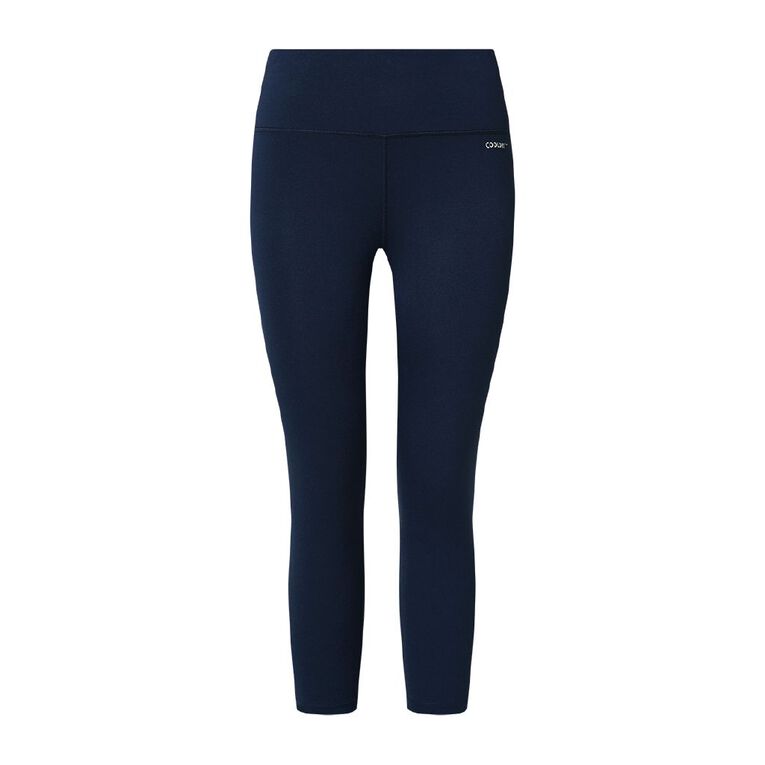 Active Intent Women's Cooldry Core Crop Leggings, Blue Dark, hi-res