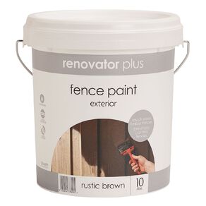 Renovator Plus Fence Paint Rustic Brown 10L