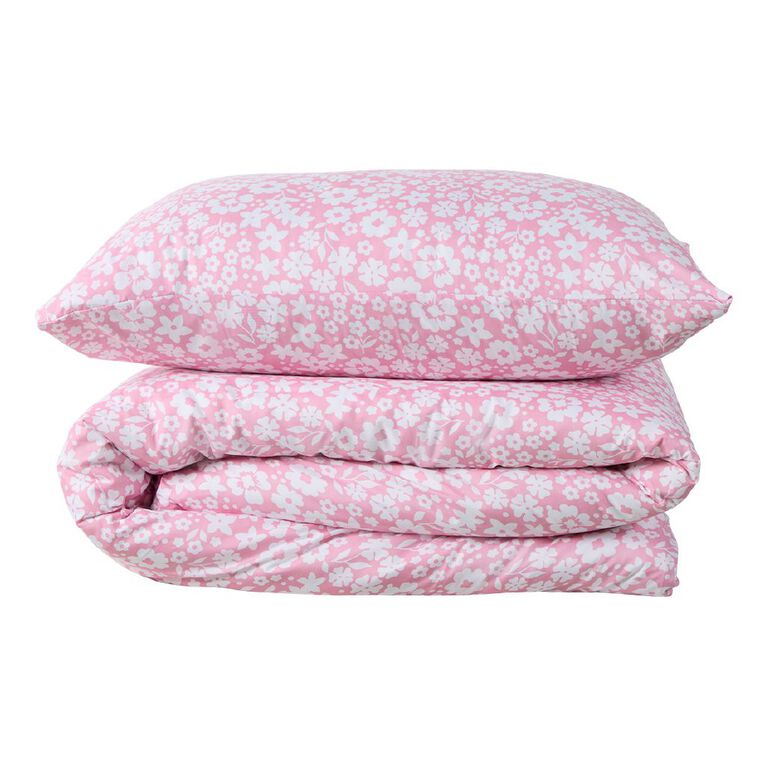 Living & Co Kids Duvet Cover Set Wildflower Multi-Coloured Single, , hi-res