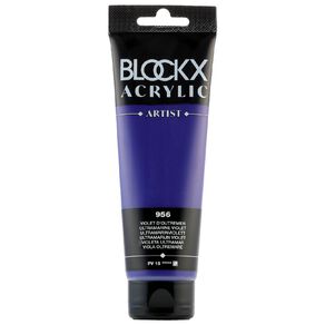 BLOCKX Acrylic Tube Ultramarine Violet 120ml