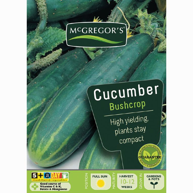 McGregor's Bush Crop Cucumber Vegetable Seeds, , hi-res
