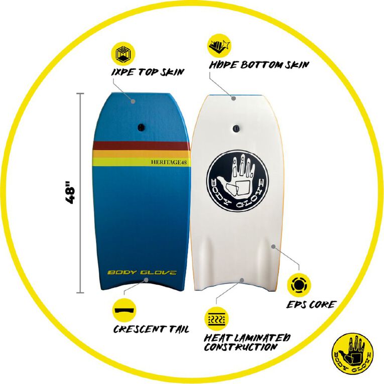 Body Glove 48 Inches Heritage Bodyboard, , hi-res