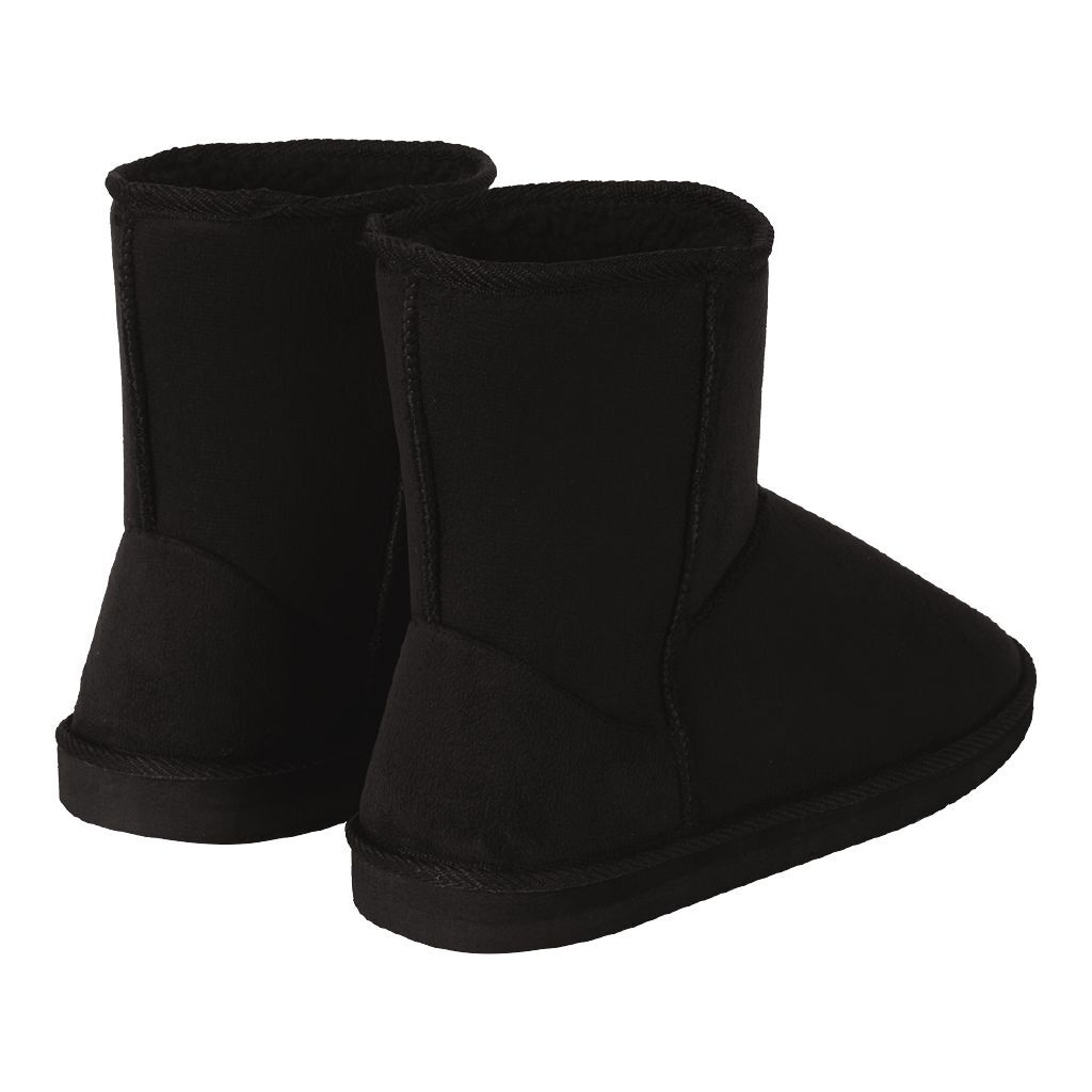 black slipper boots