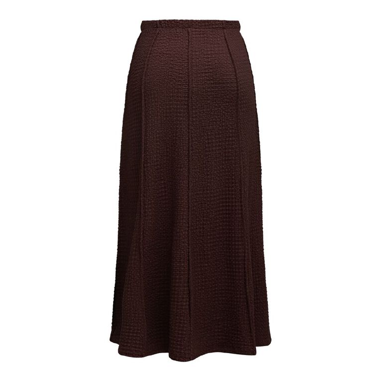 H&H Women's Panelled Maxi Skirt, Brown Dark, hi-res
