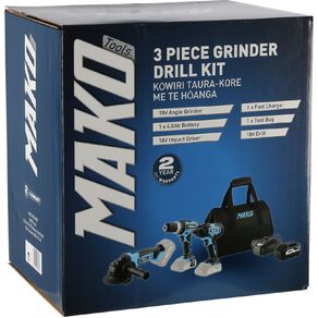 Mako 18V 3 Piece Cordless Combo Kit