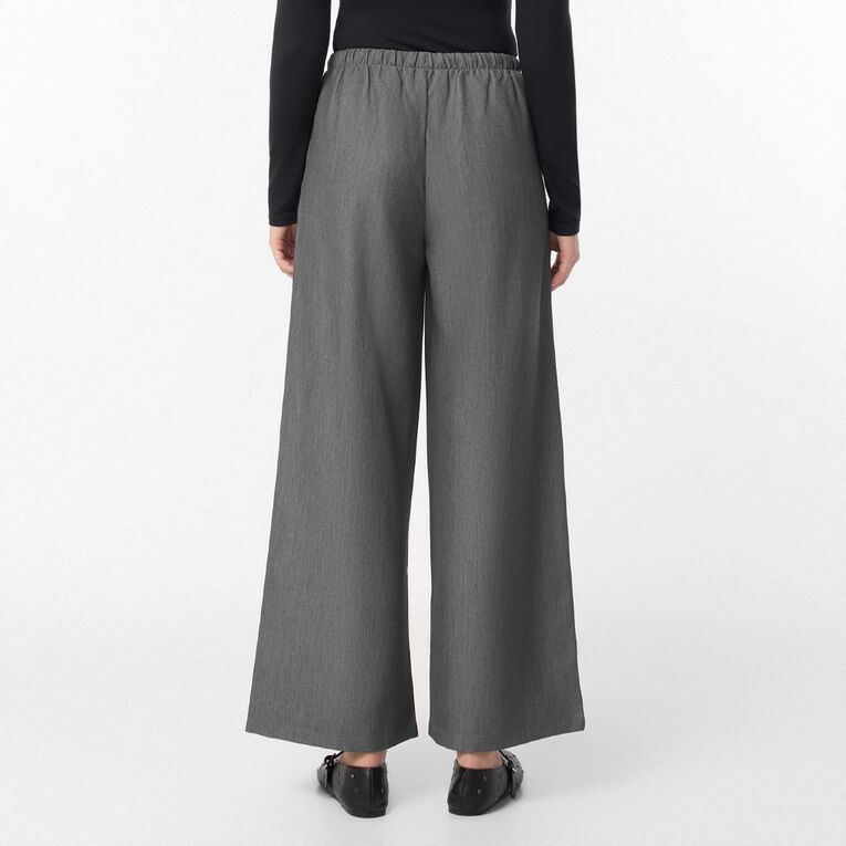 H&H Women's Drawstring Work Pants, Charcoal/Marle, hi-res