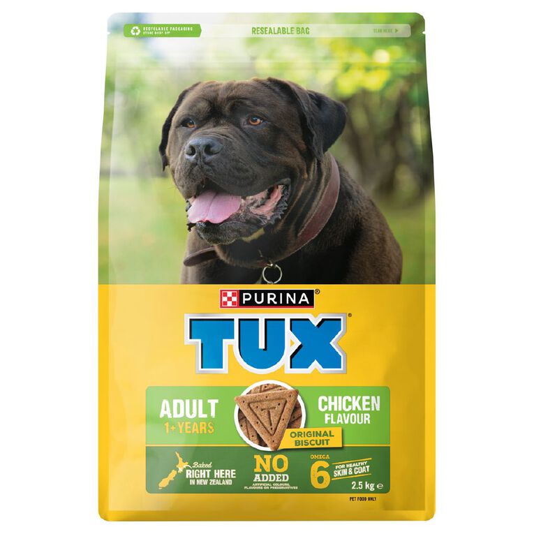TUX Original Biscuit Chicken Dry Dog Food 2.5kg, , hi-res
