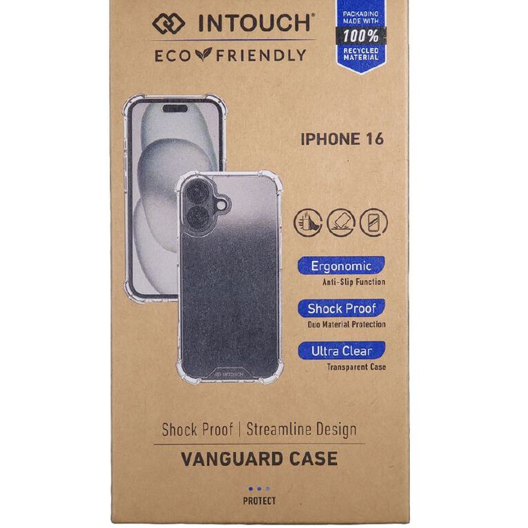 INTOUCH iPhone 16 Vanguard Case Clear, , hi-res