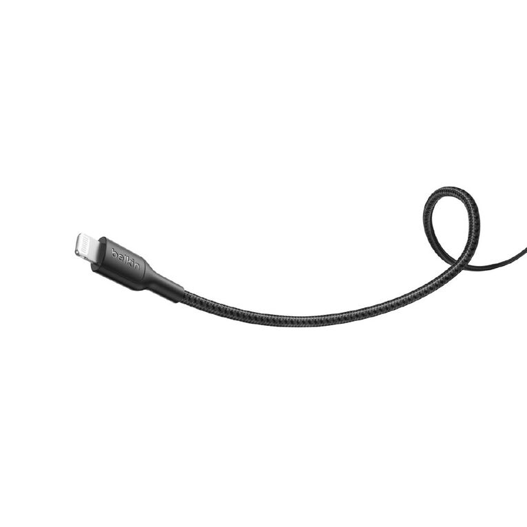 Belkin BoostCharge Pro USB-C Braided Cable Lightning Connector 1m Black, , hi-res