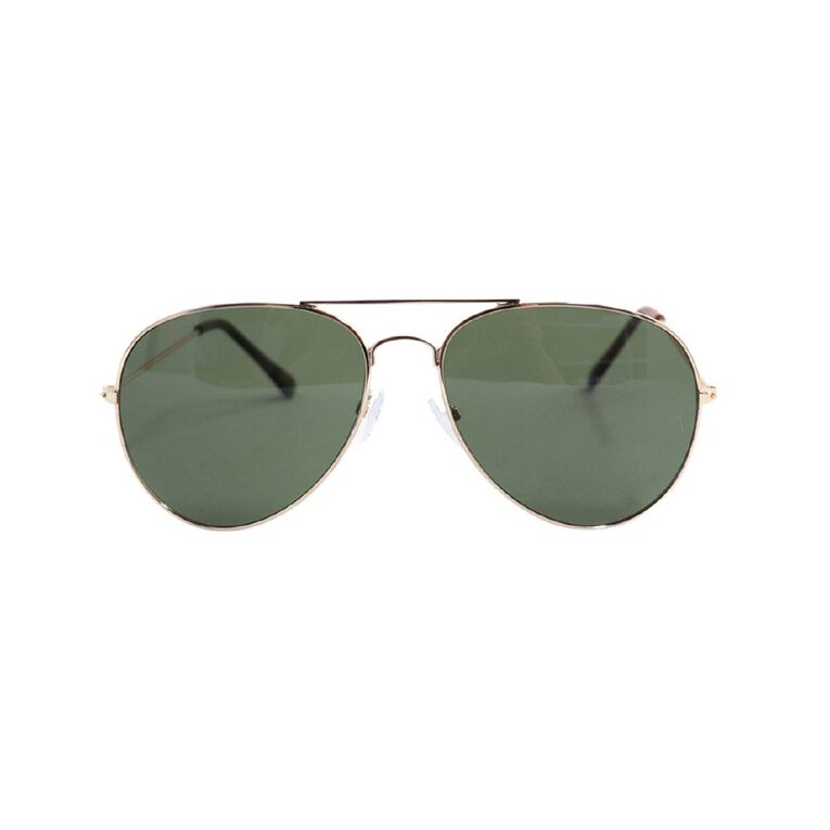 H&H Unisex Tortoise Aviator Sunglasses Gold, , hi-res