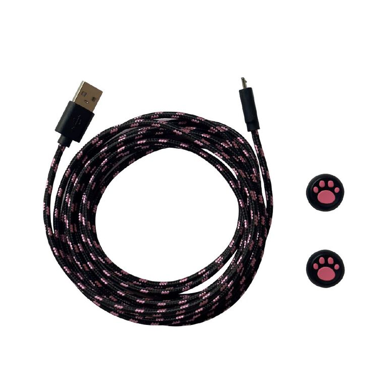 Playmax Pink Taboo PS4 Play and Charge Elite Kit, , hi-res