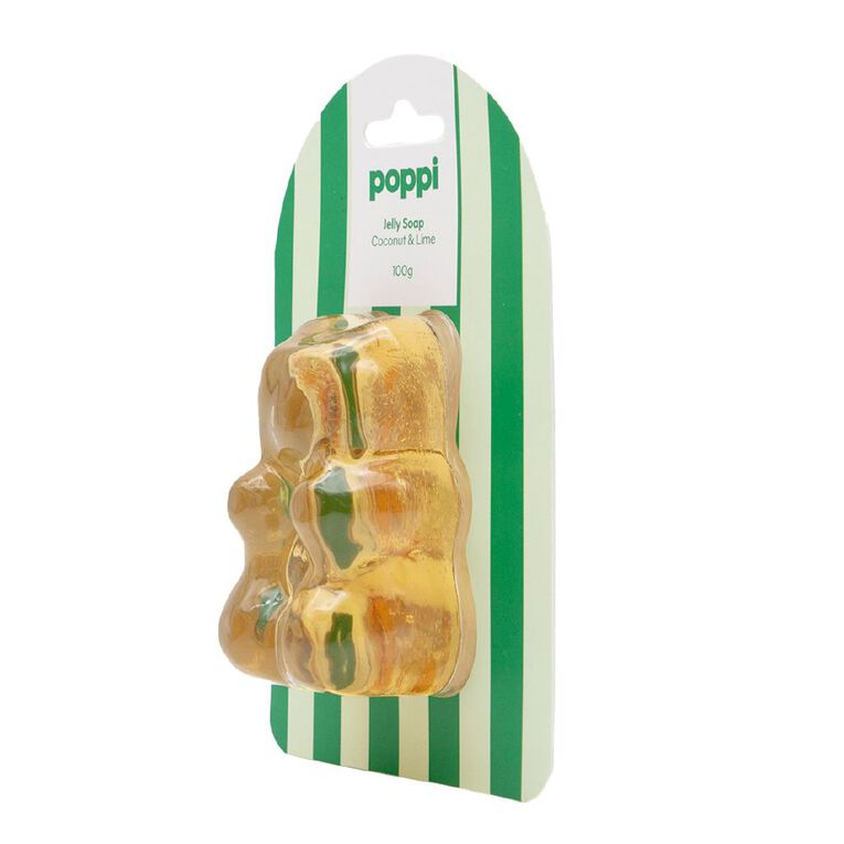 Poppi Jelly Soap Coconut And Lime 100g, , hi-res