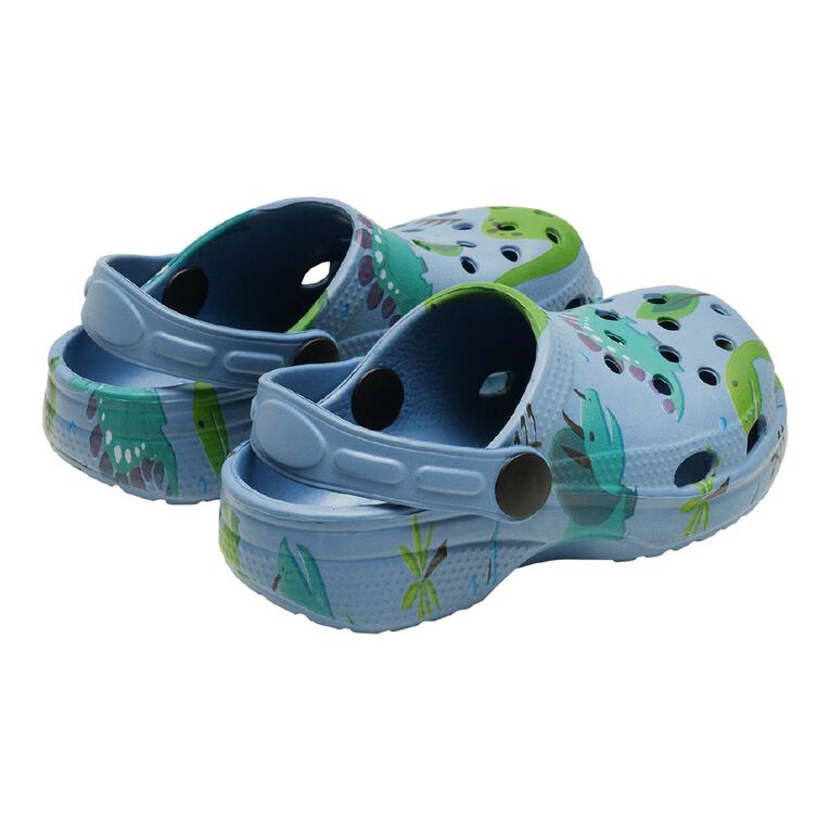 Young Original Junior Kids' Printed Frog Clog Shoes, Blue, hi-res